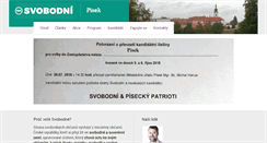 Desktop Screenshot of pisek.svobodni.cz