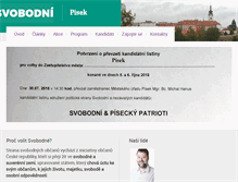 Tablet Screenshot of pisek.svobodni.cz